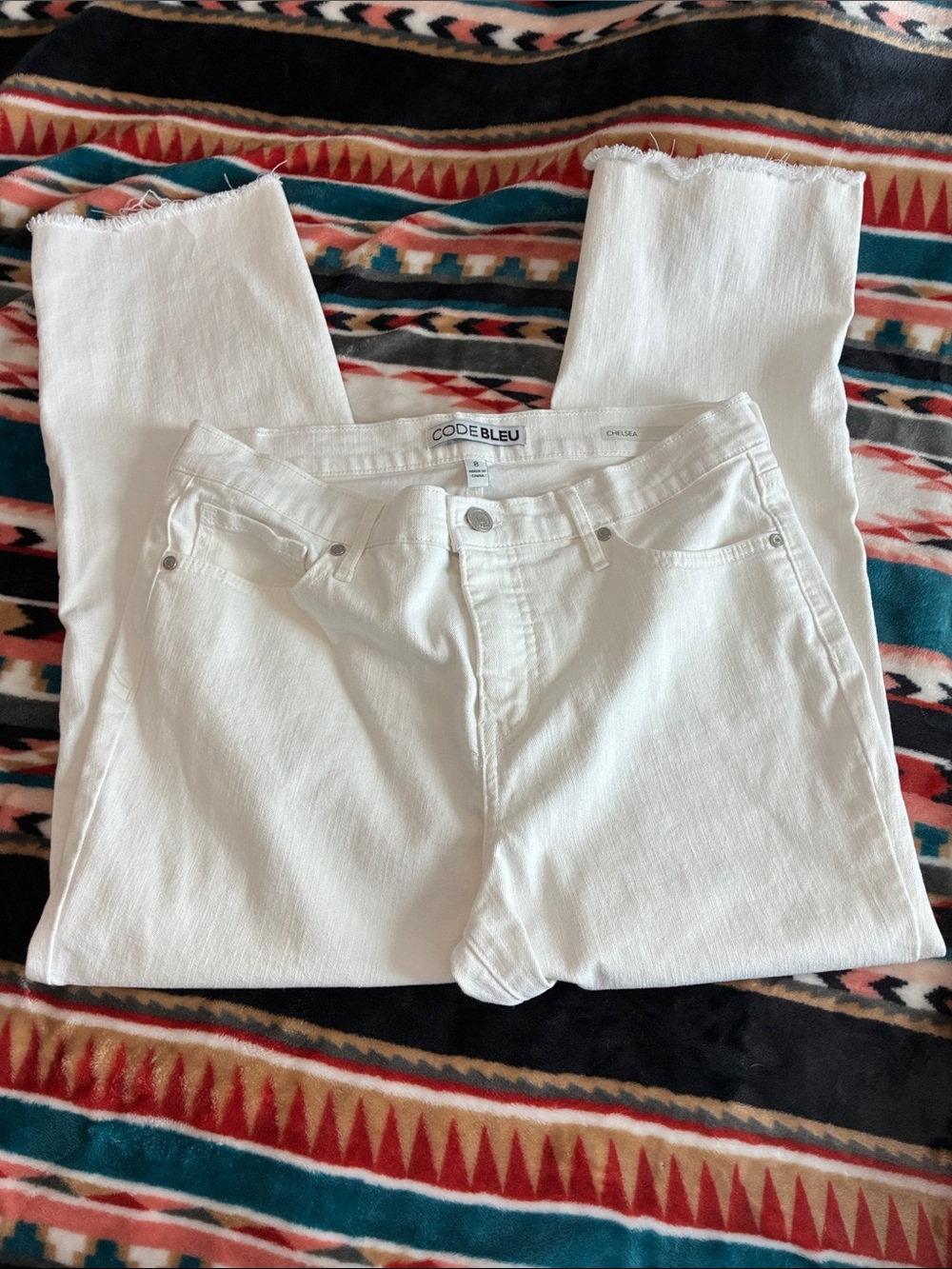 Code Bleu Crisp White High-Rise Denim